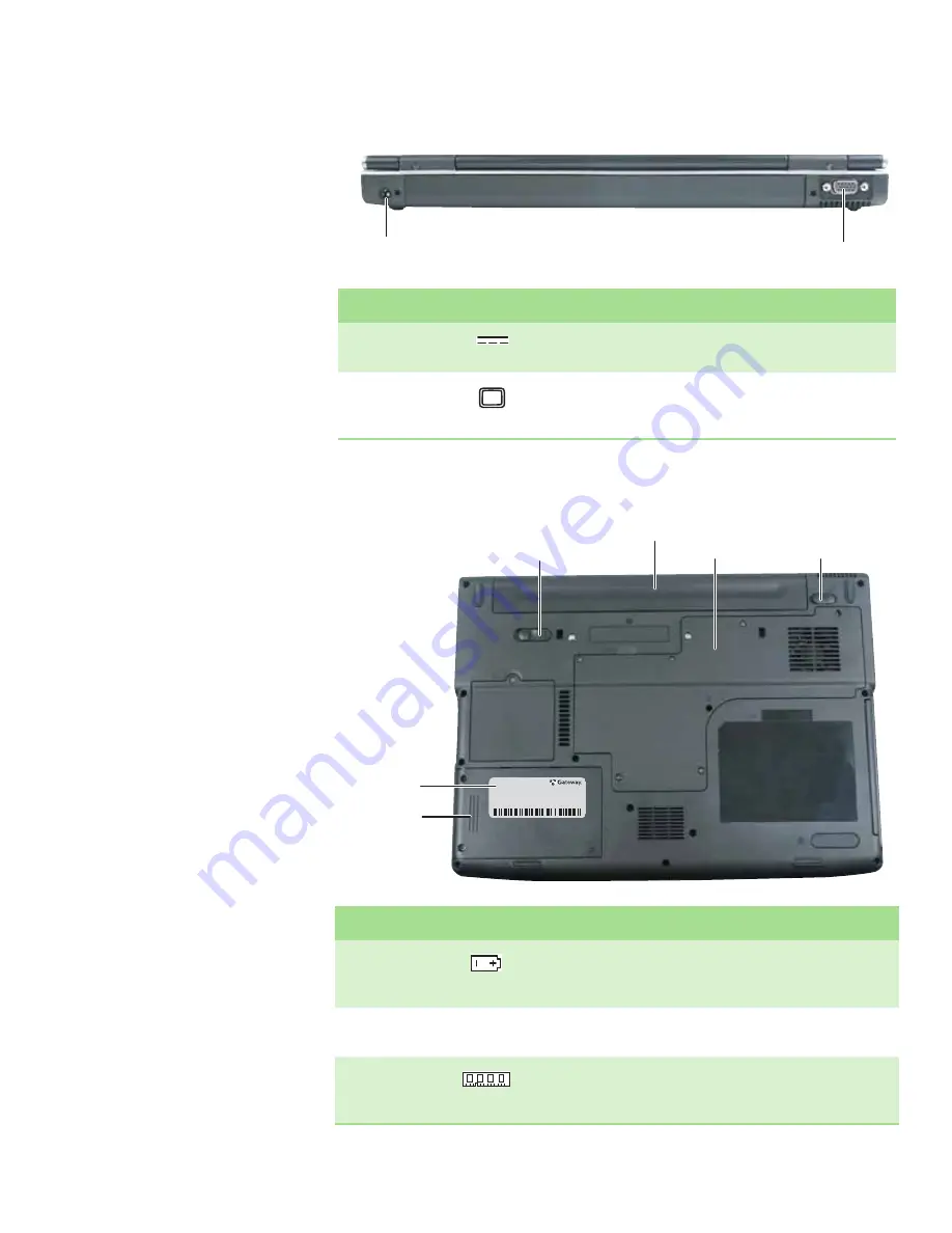 Gateway MX6111m Documentación Del Hardware Download Page 12