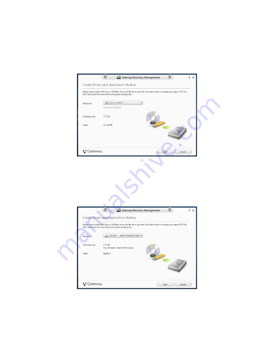 Gateway NE71B User Manual Download Page 188