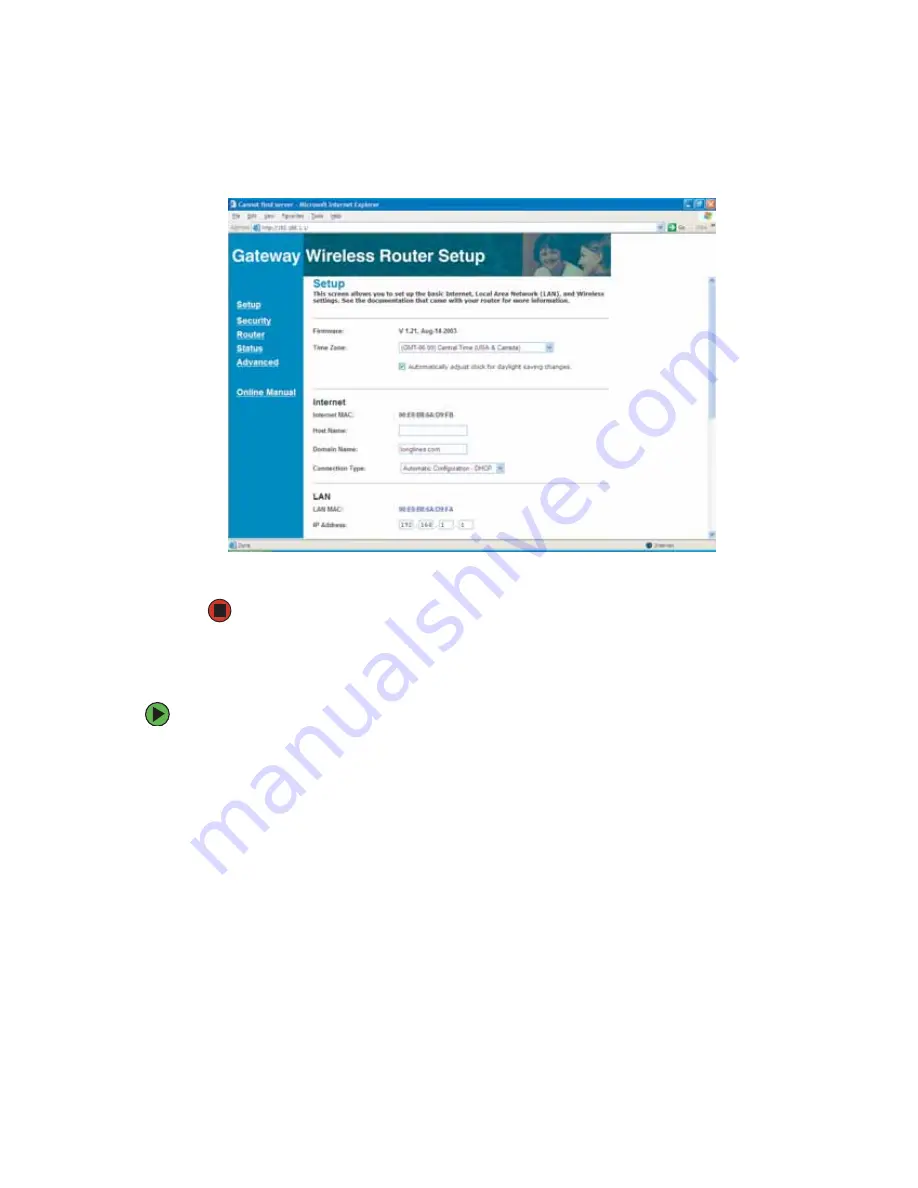 Gateway WGR-250 User Manual Download Page 21