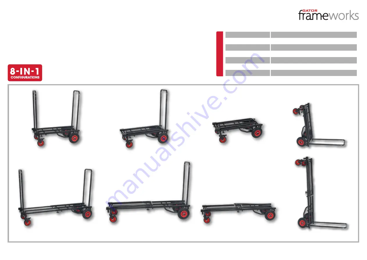 Gator GFW-UTL-CART52 Assembly Instructions Download Page 4