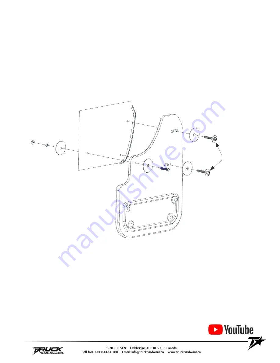 Gatorback Mudflaps GCR43R Mounting Diagram & Instructions Download Page 2