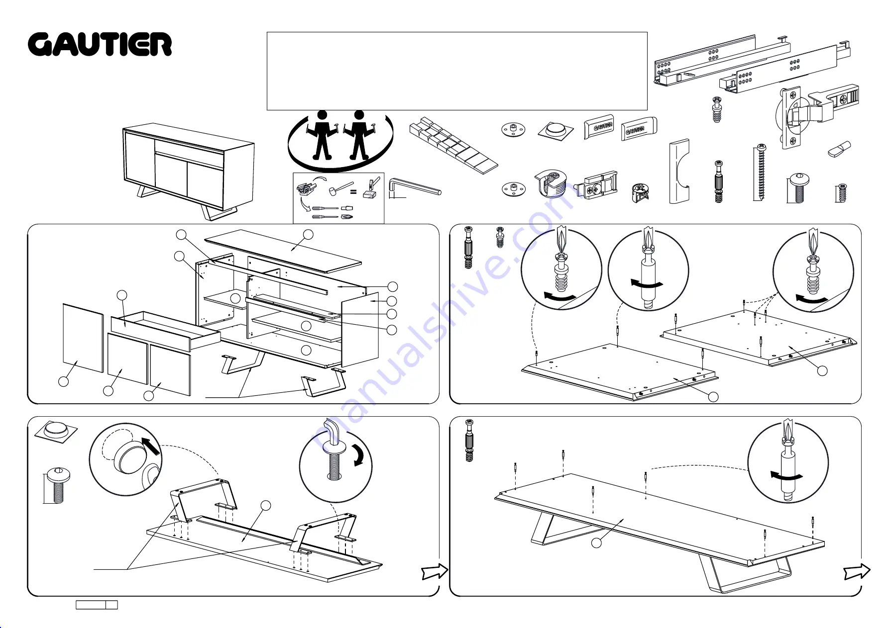 Gautier D06-ARTIGO NOYER Assembly Instructions Manual Download Page 1