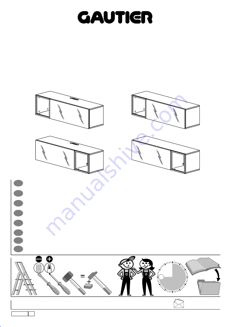 Gautier RANGEMENT 360 Assembly Instructions Manual Download Page 1