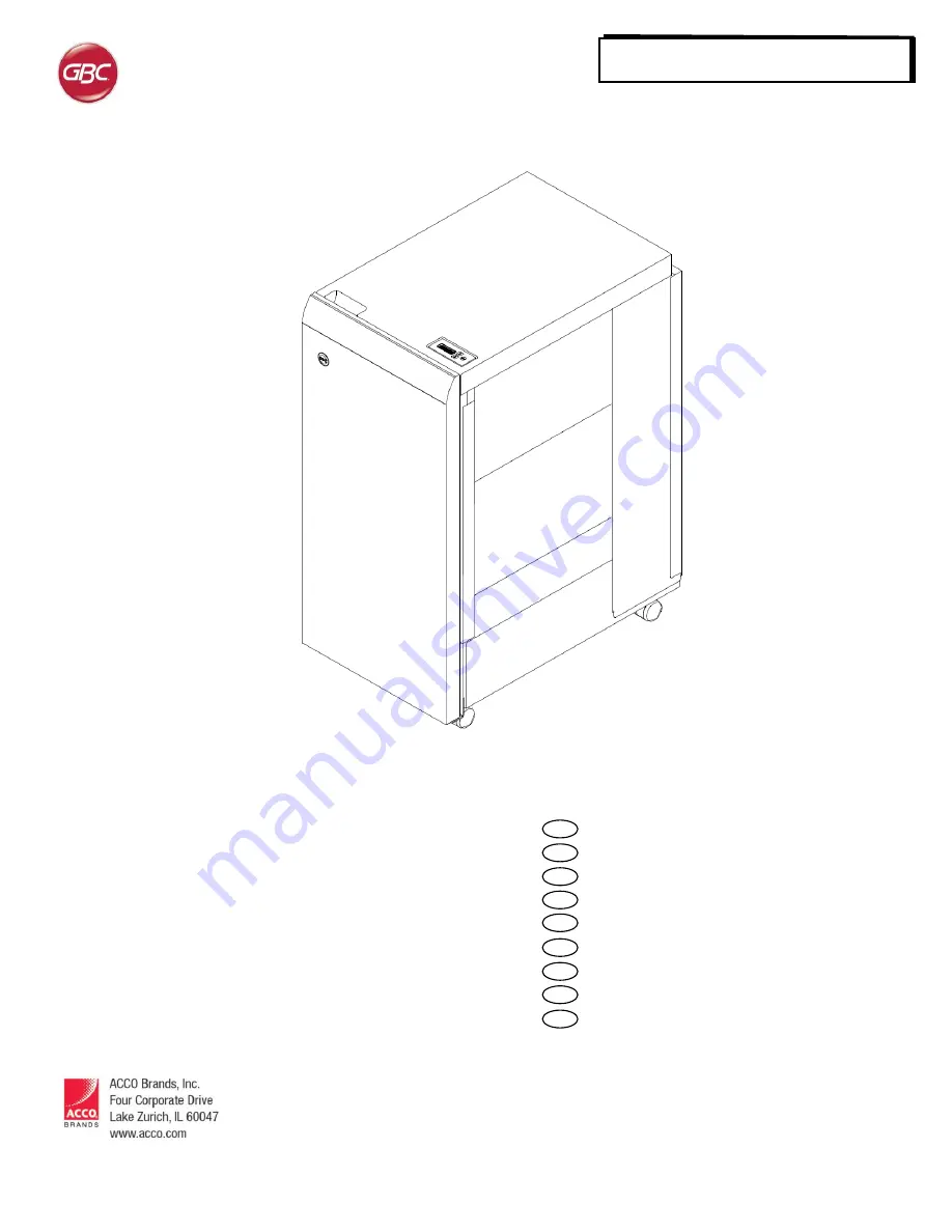 GBC 7715608 Operation & Instruction Manual Download Page 1