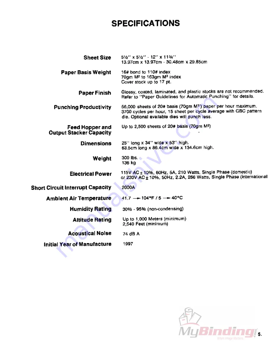 GBC AP-2 Operator'S Manual Download Page 7