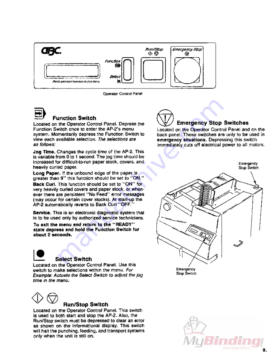 GBC AP-2 Operator'S Manual Download Page 11