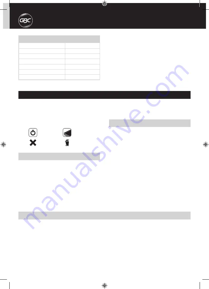 GBC CombBind C210E Instruction Manual Download Page 16