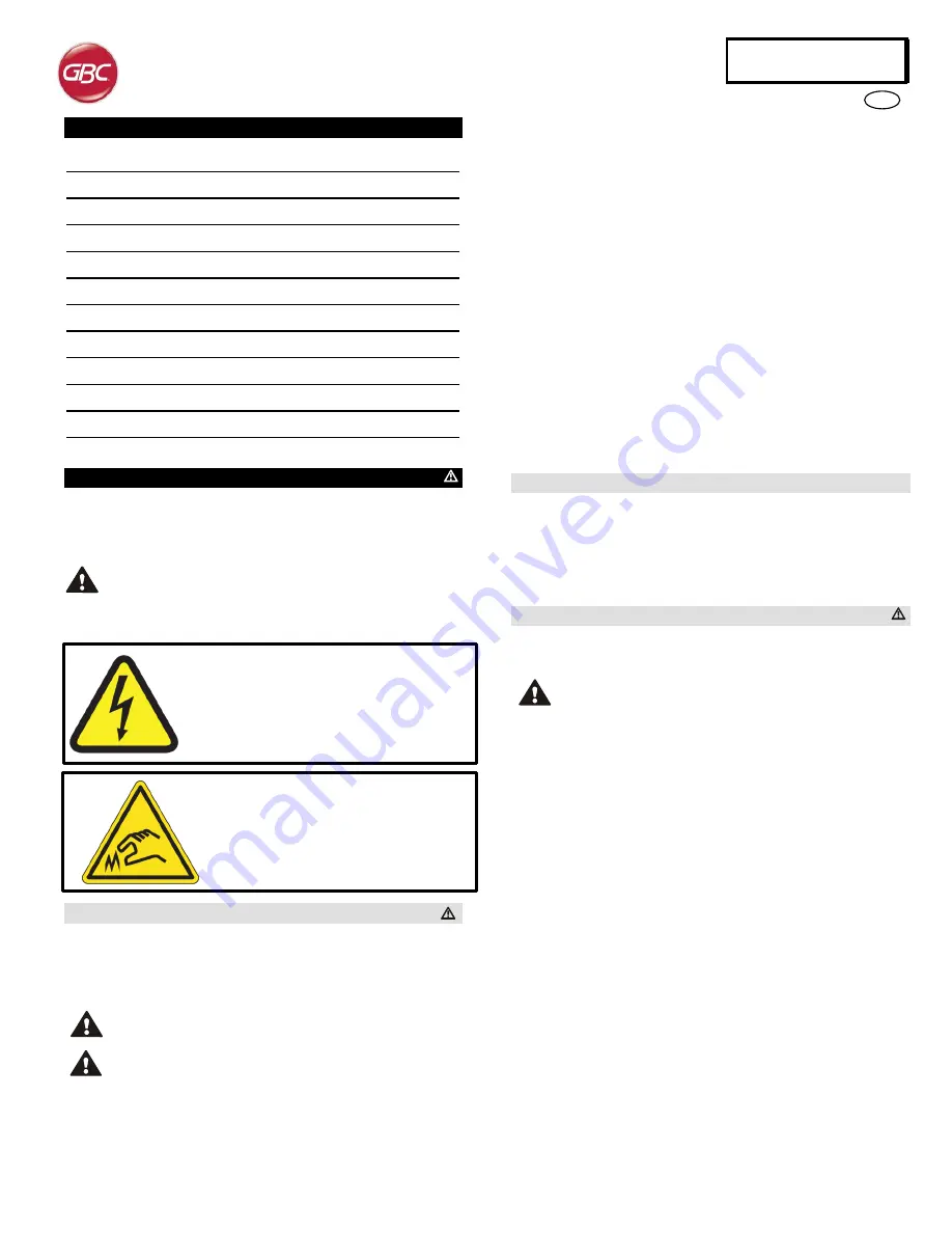 GBC eWire Pro Operation & Instruction Manual Download Page 148