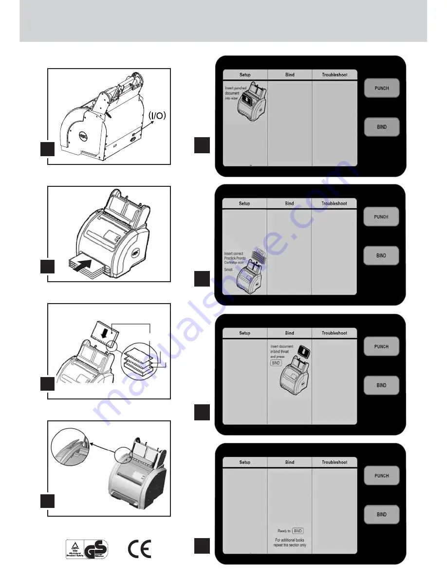 GBC PRO CLICK PRONTO P2000 Instruction Manual Download Page 3