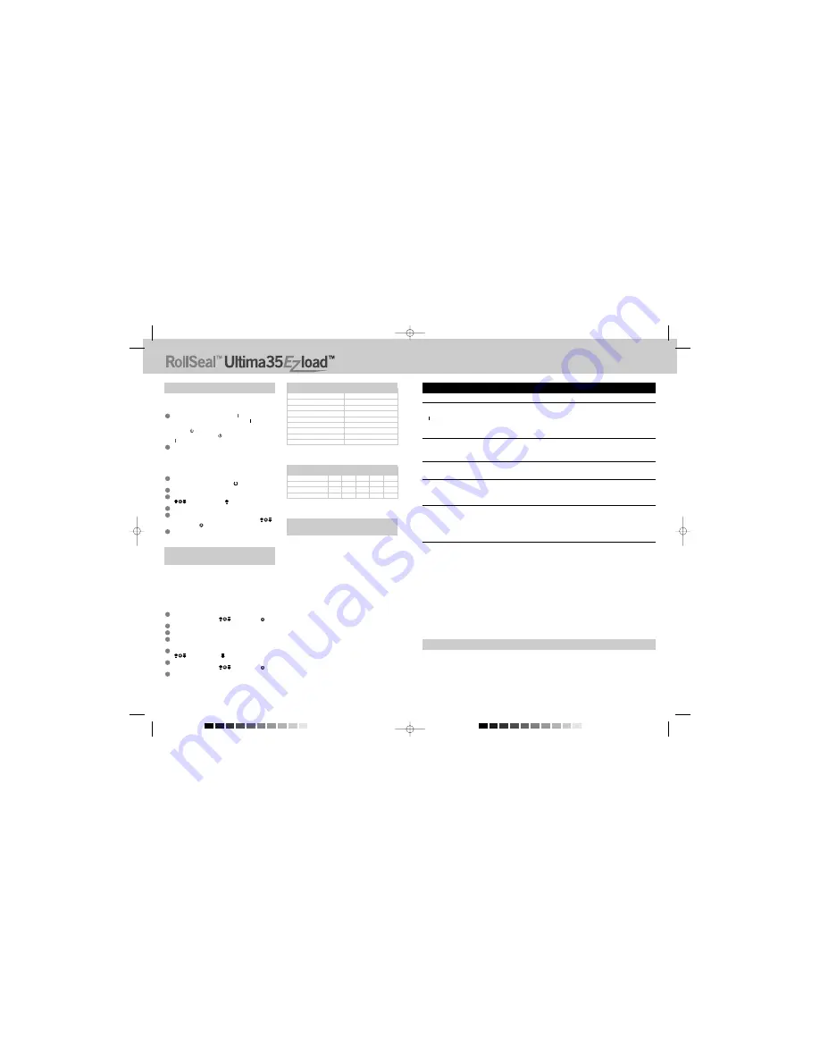 GBC RollSeal Ultima 35 EZ load Instruction Manual Download Page 28