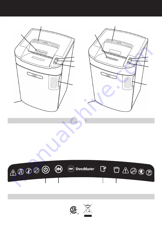 GBC ShredMaster GKHS9 Instruction Manual Download Page 3