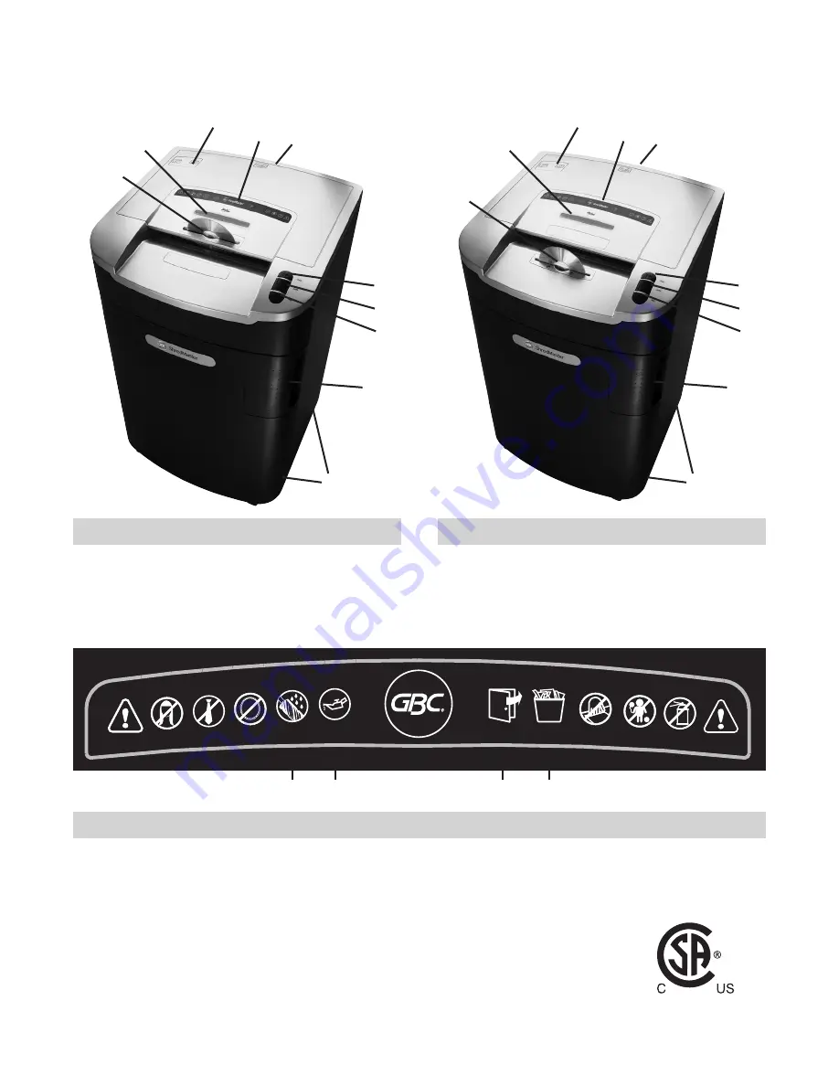 GBC ShredMaster GLS3230 Instruction Manual Download Page 3