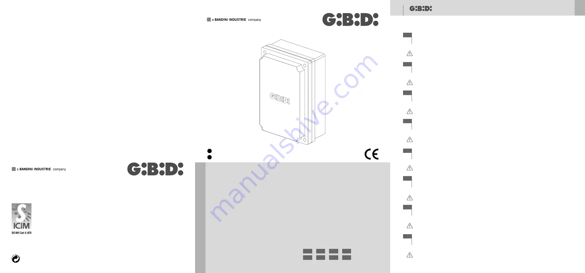 GBD F4 PLUS AS04180 Instructions For Installations Download Page 1