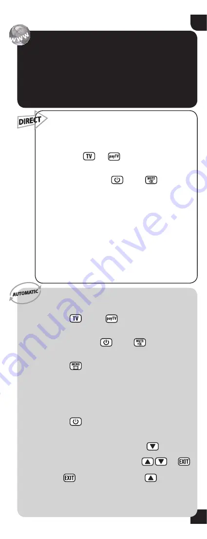 GBS Elettronica universal TV S800 Instructions Manual Download Page 17