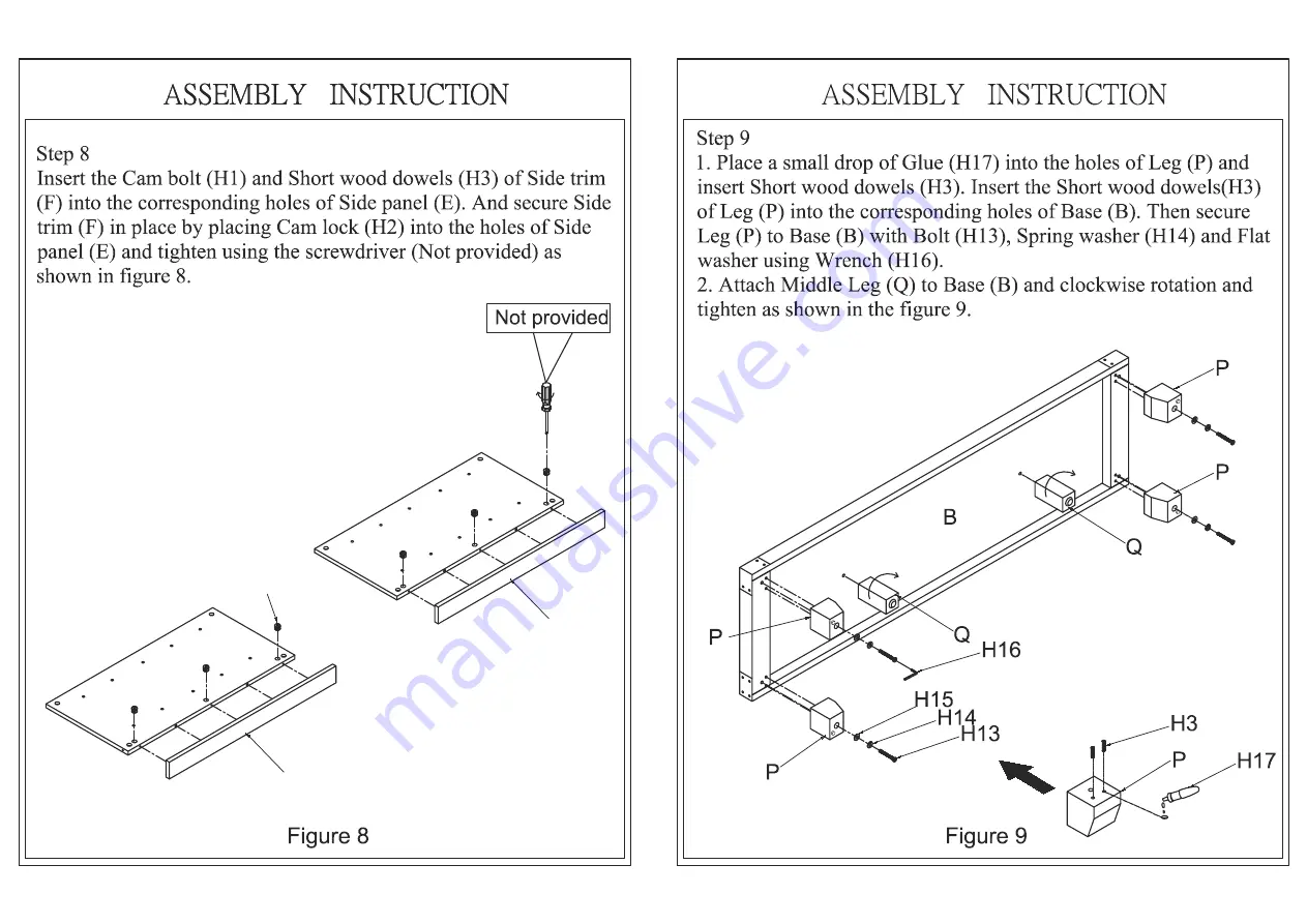 GBT FP-P-1826 Assembly Instruction Sheet Download Page 7