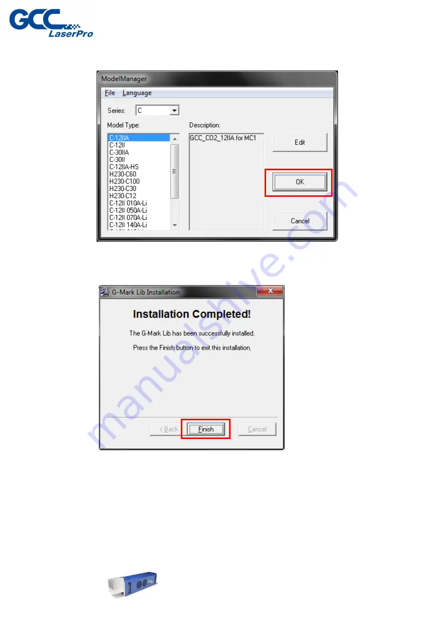 GCC Technologies StellarMark C Series User Manual Download Page 44