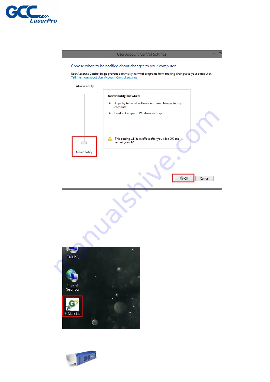 GCC Technologies StellarMark C Series User Manual Download Page 66