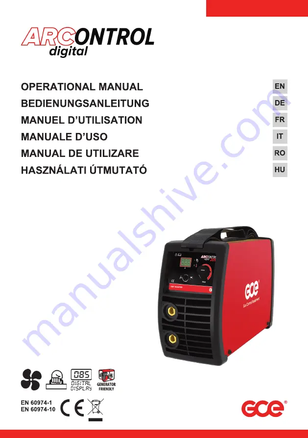 GCE ARCONTROL 161 Operational Manual Download Page 1