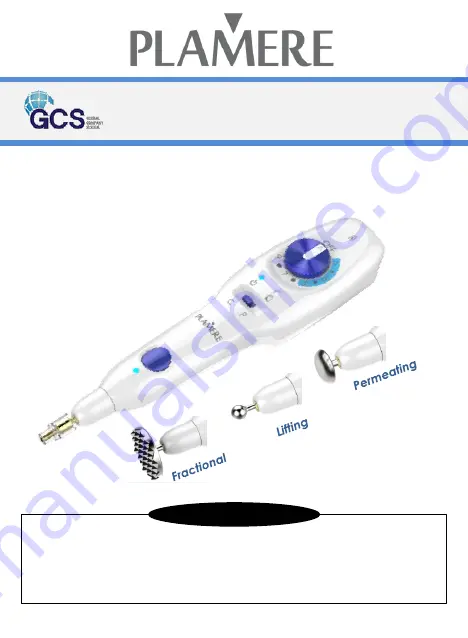 GCS PLAMERE GPM-1000 Скачать руководство пользователя страница 1