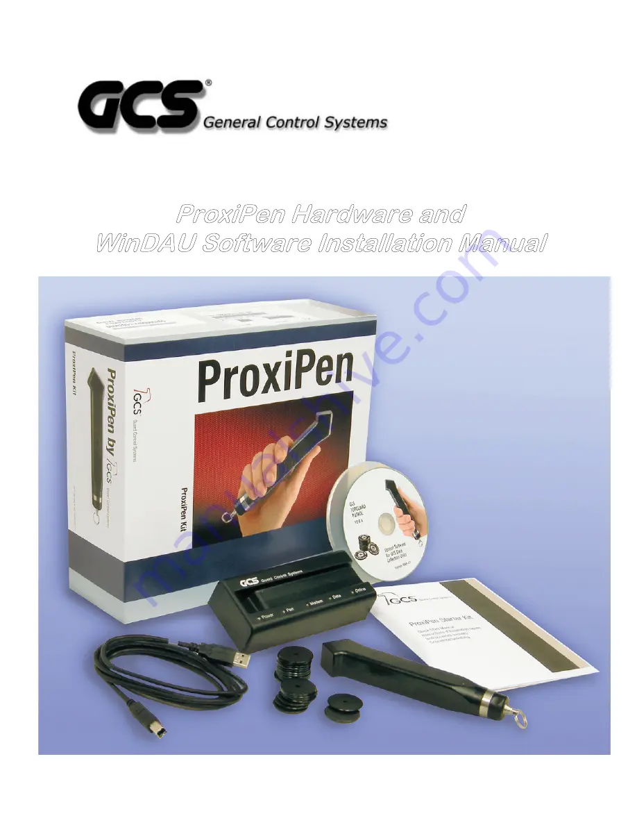 GCS ProxiPen Hardware And Software Installation Manual Download Page 1