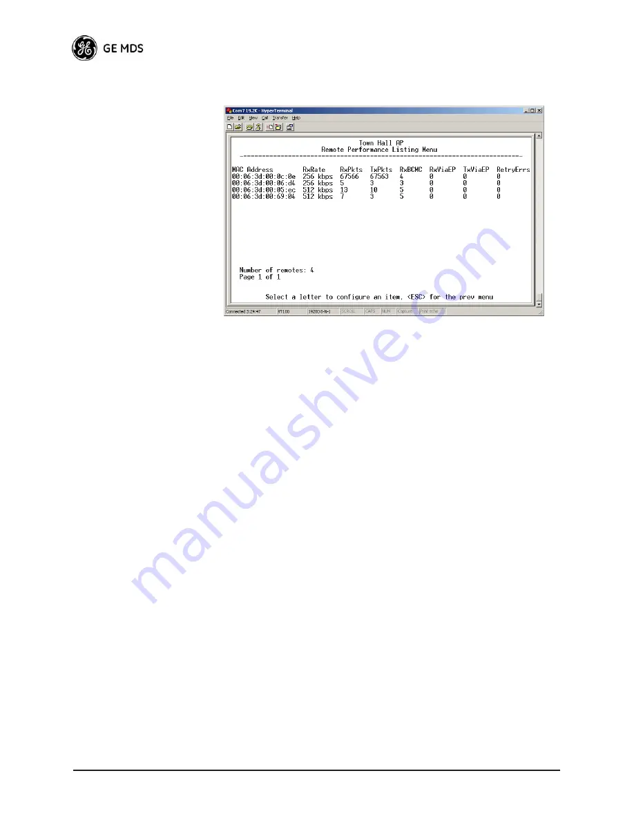 GE MDS MDS iNET-II 900 Reference Manual Download Page 108