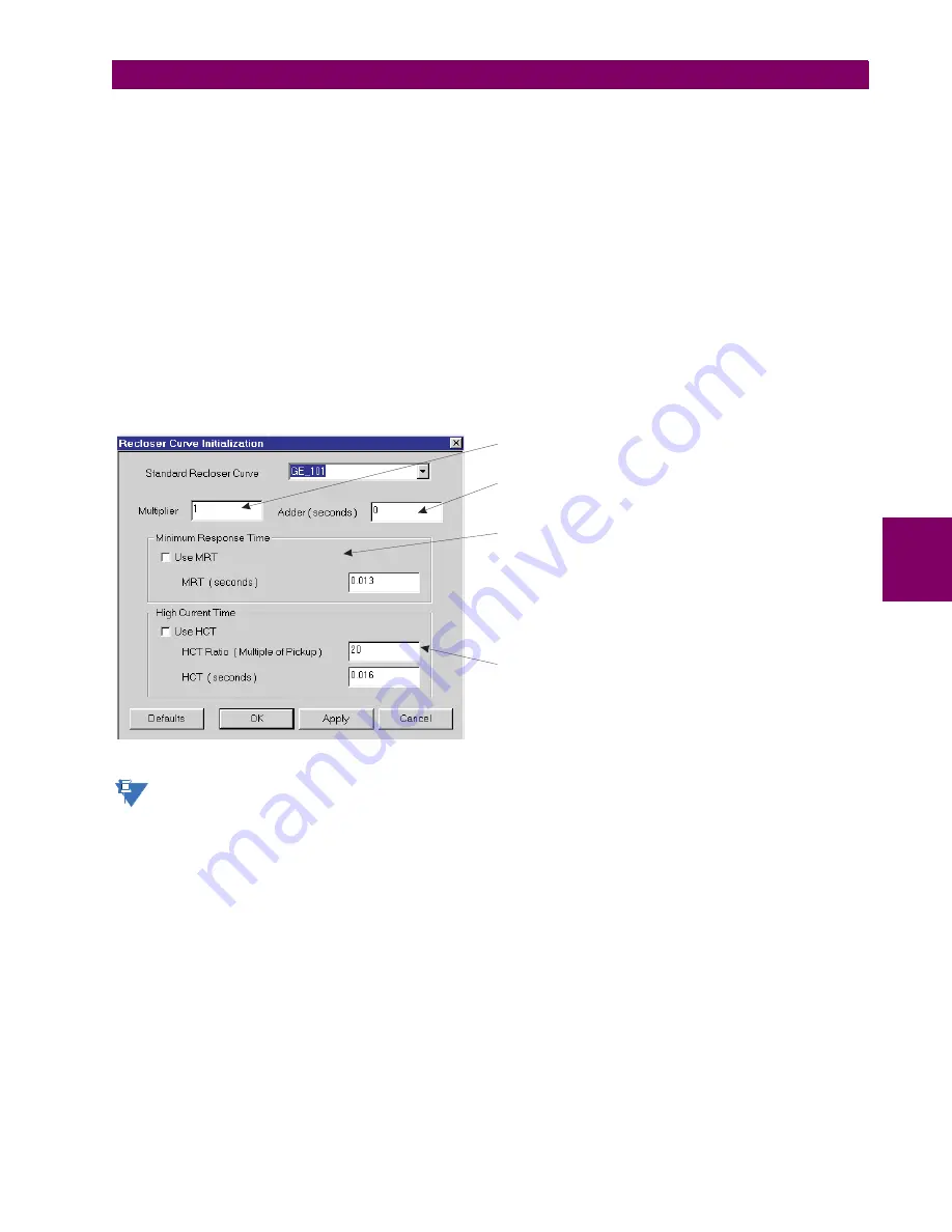 GE Multilin C60 UR series Instruction Manual Download Page 211