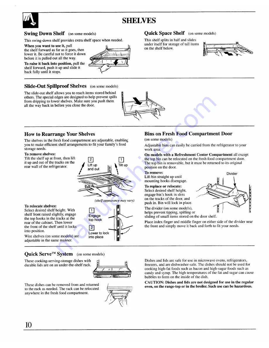 GE 20 Use And Care Manual Download Page 10