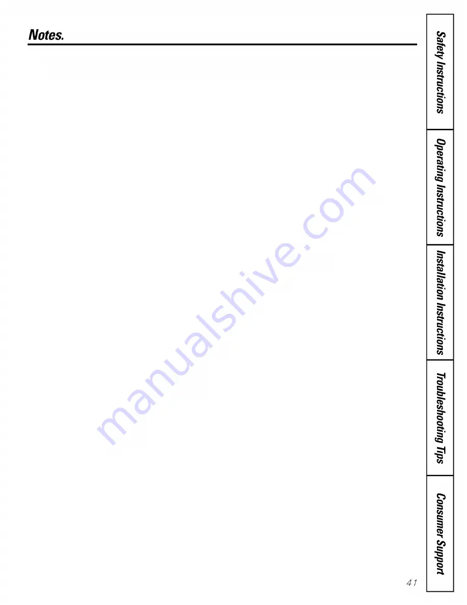 GE 21 Owner'S Manual And Installation Download Page 40