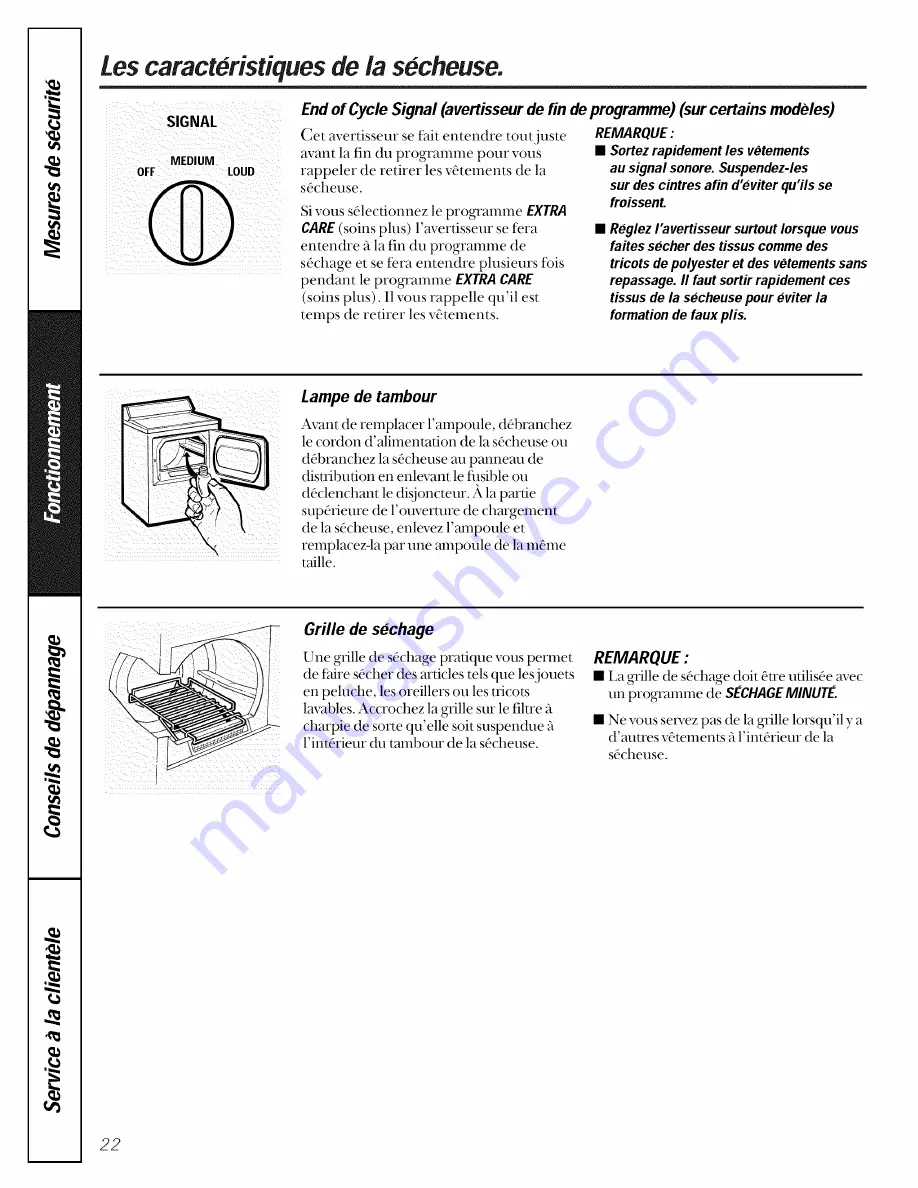 GE 475 Owner'S Manual Download Page 22