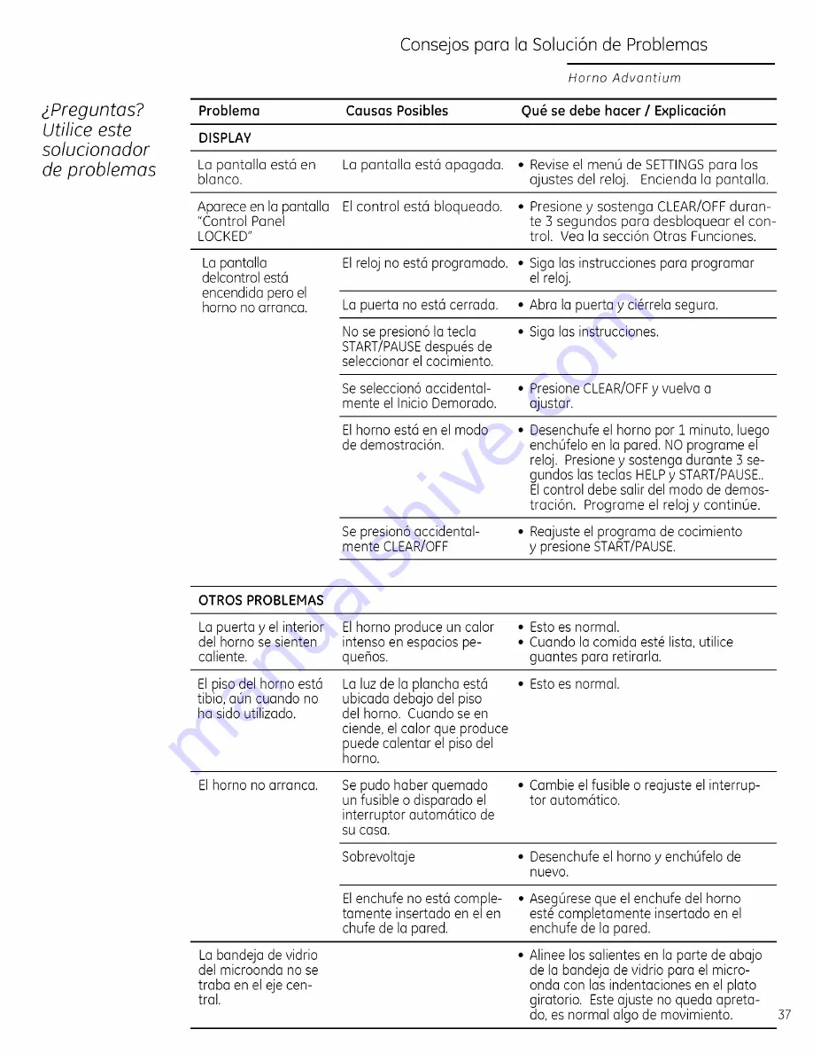 GE Advantium ZSA1202 Owner'S Manual Download Page 77