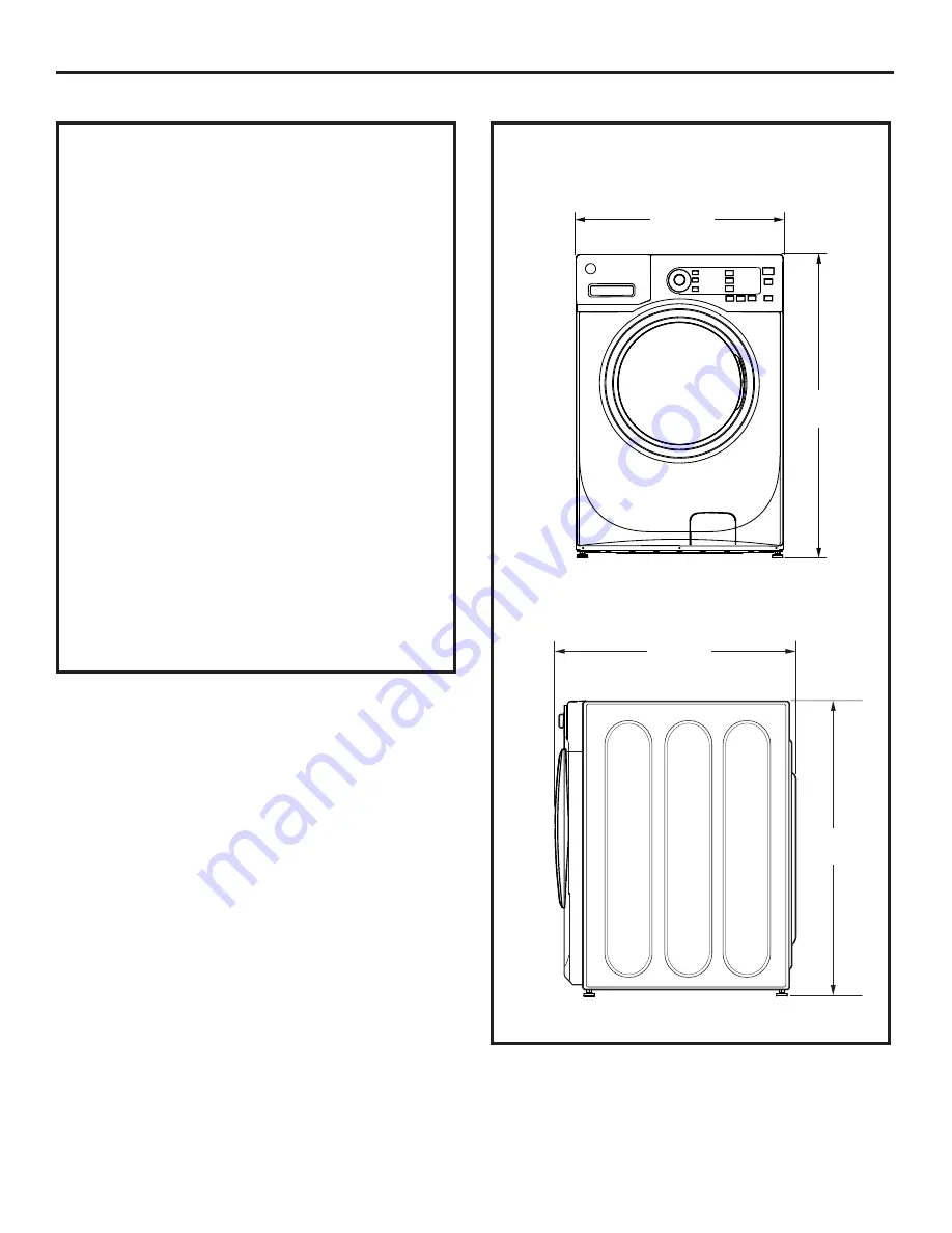 GE Appliances GFWN1100 Owner'S Manual Download Page 16