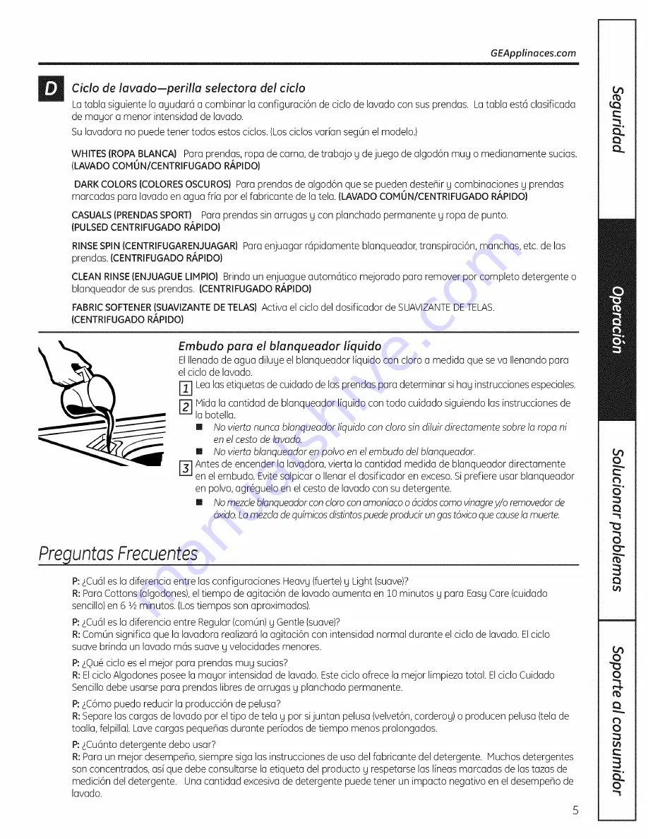 GE Appliances GHWP1000M1WW Скачать руководство пользователя страница 17