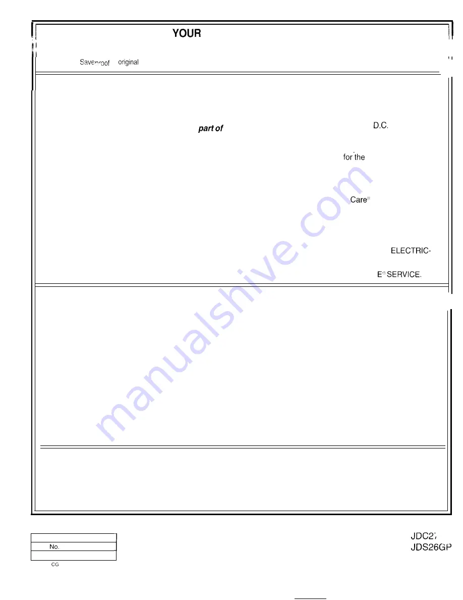 GE Appliances JDC27GP Use And Care Manual Download Page 28