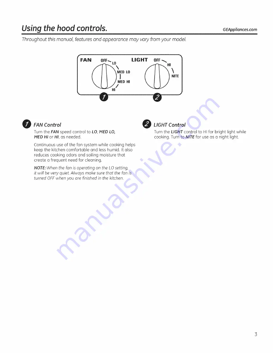 GE Appliances JV936 Owner'S Manual And Installation Instructions Download Page 3