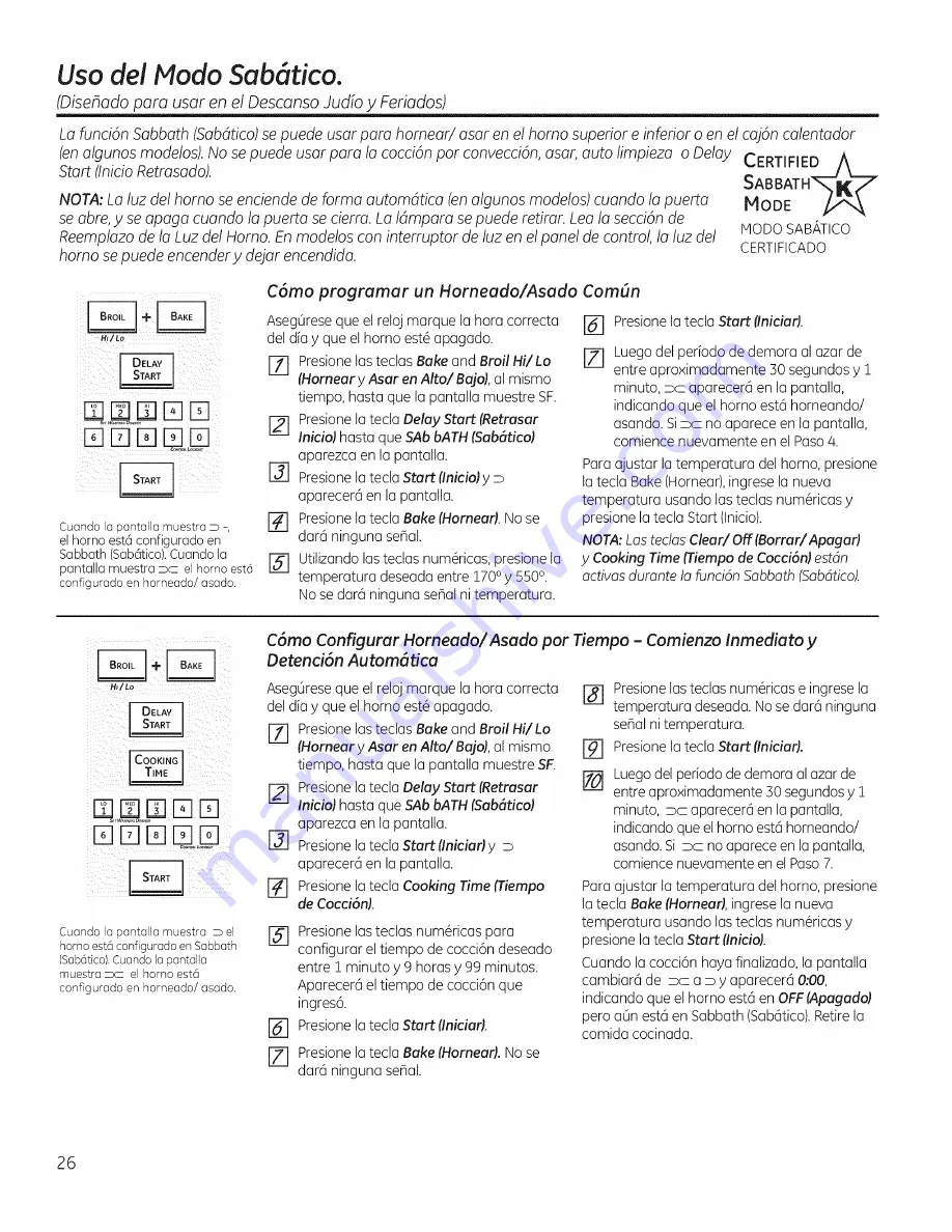 GE Appliances PGB900 Owner'S Manual And Installation Instructions Download Page 90