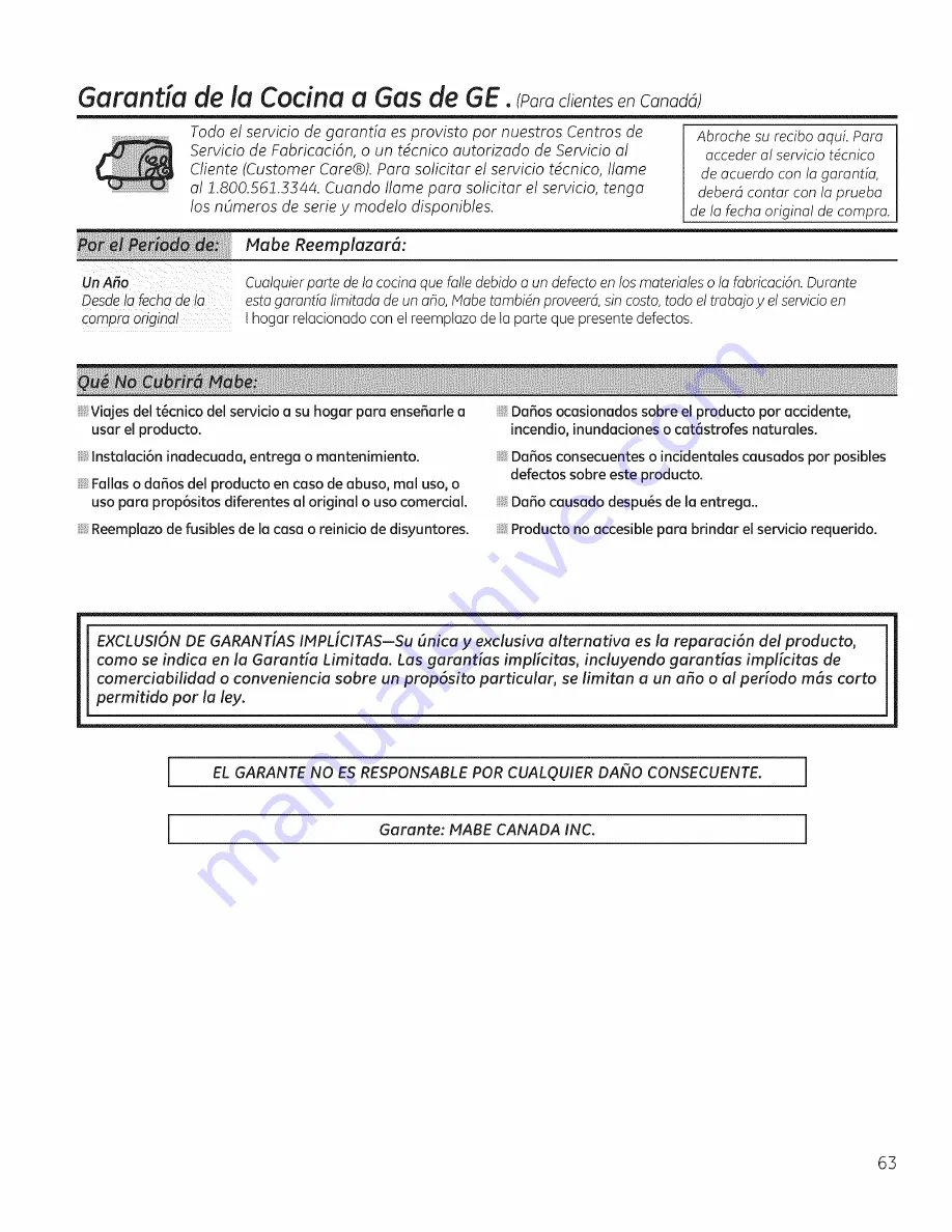 GE Appliances PGB900 Owner'S Manual And Installation Instructions Download Page 127