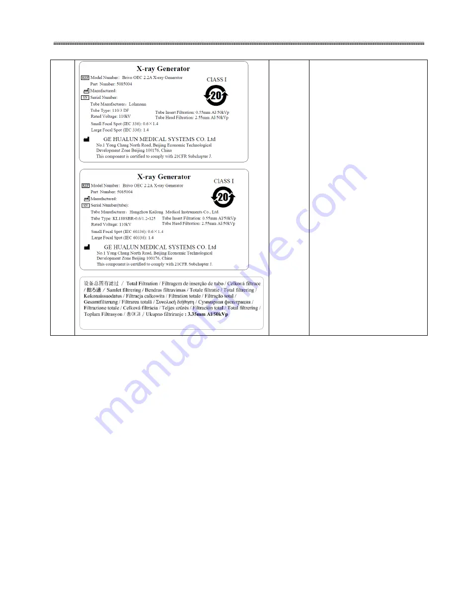 GE Brivo OEC 715 Operator'S Manual Download Page 168