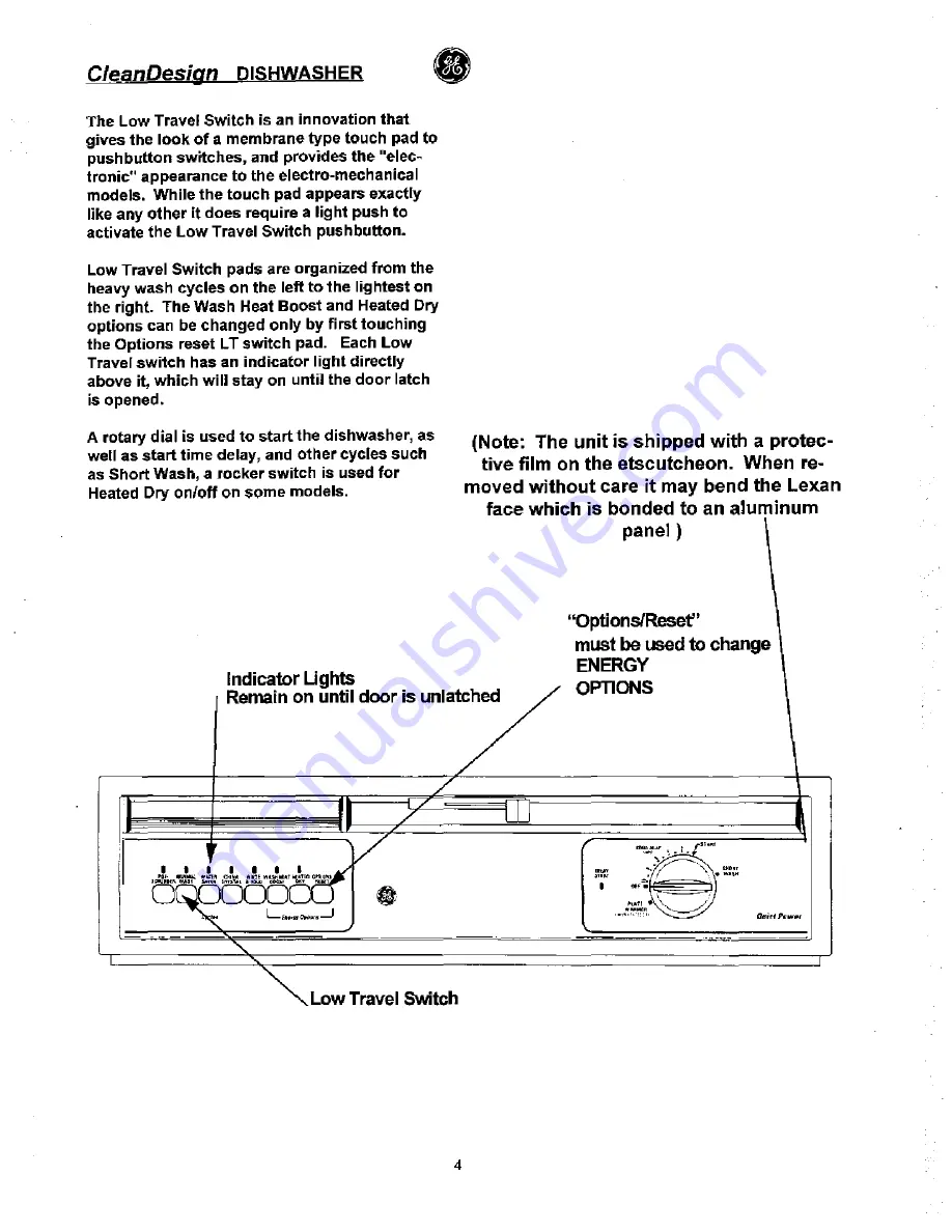 GE CleanDesign GSD400T Technician Manual Download Page 8