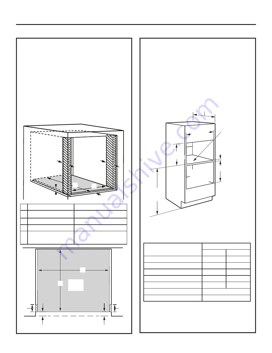 GE CWB7030 Installation Instructions Manual Download Page 9