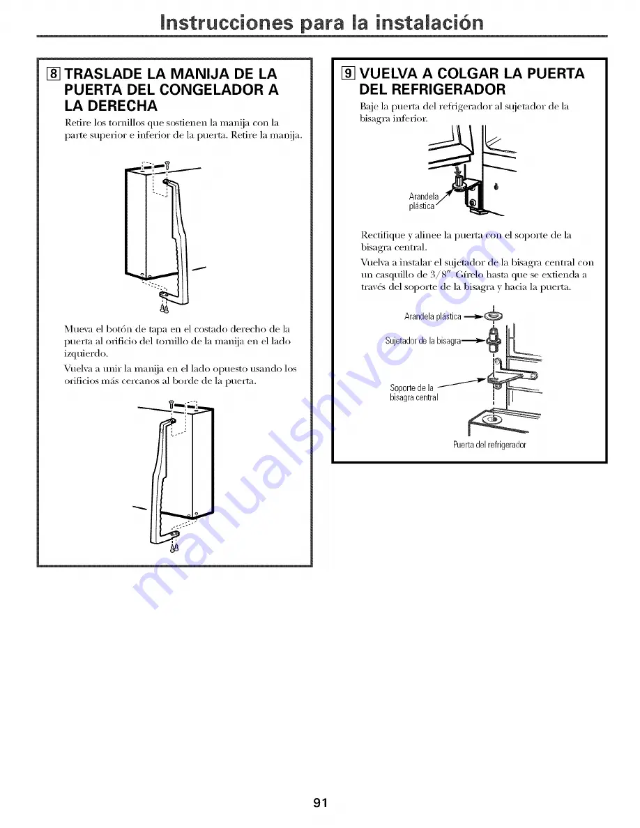 GE DTS18ICSHRWW and Owner'S Manual And Installation Instructions Download Page 91