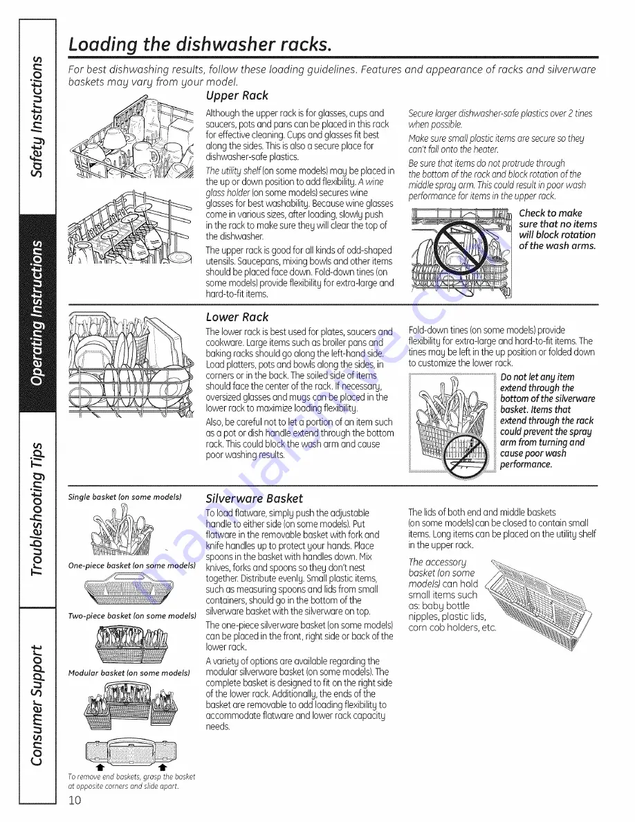 GE EDWSO00 Series Owner'S Manual Download Page 10