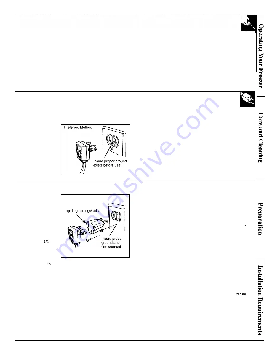 GE FP9 Use And Care Manual Download Page 5