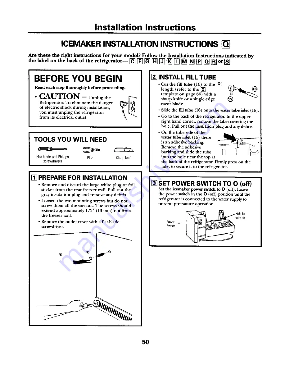 GE GBS2OKB Owner'S Manual And Installation Instructions Download Page 56