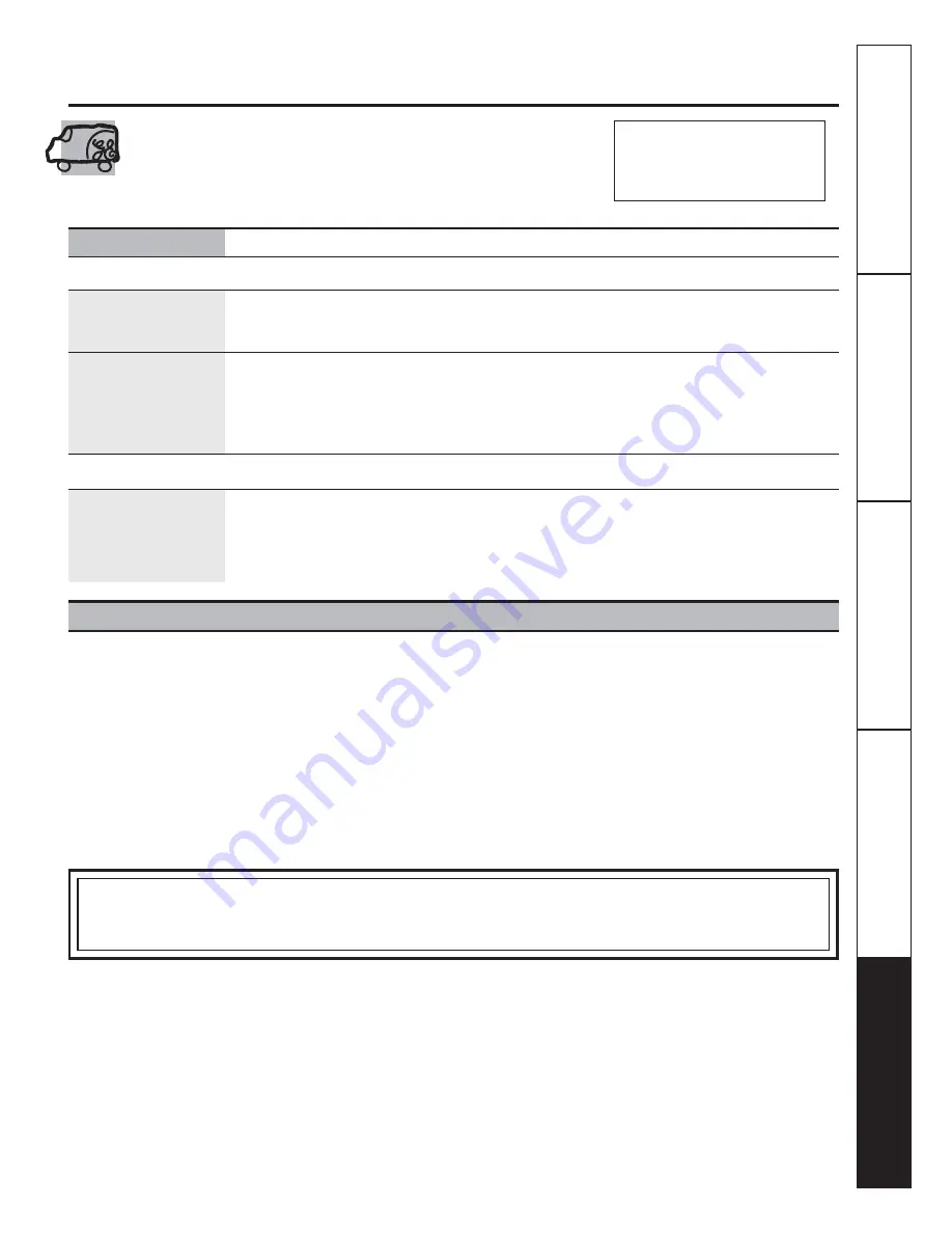 GE GBSC0HBX Owner'S Manual And Installation Instructions Download Page 39