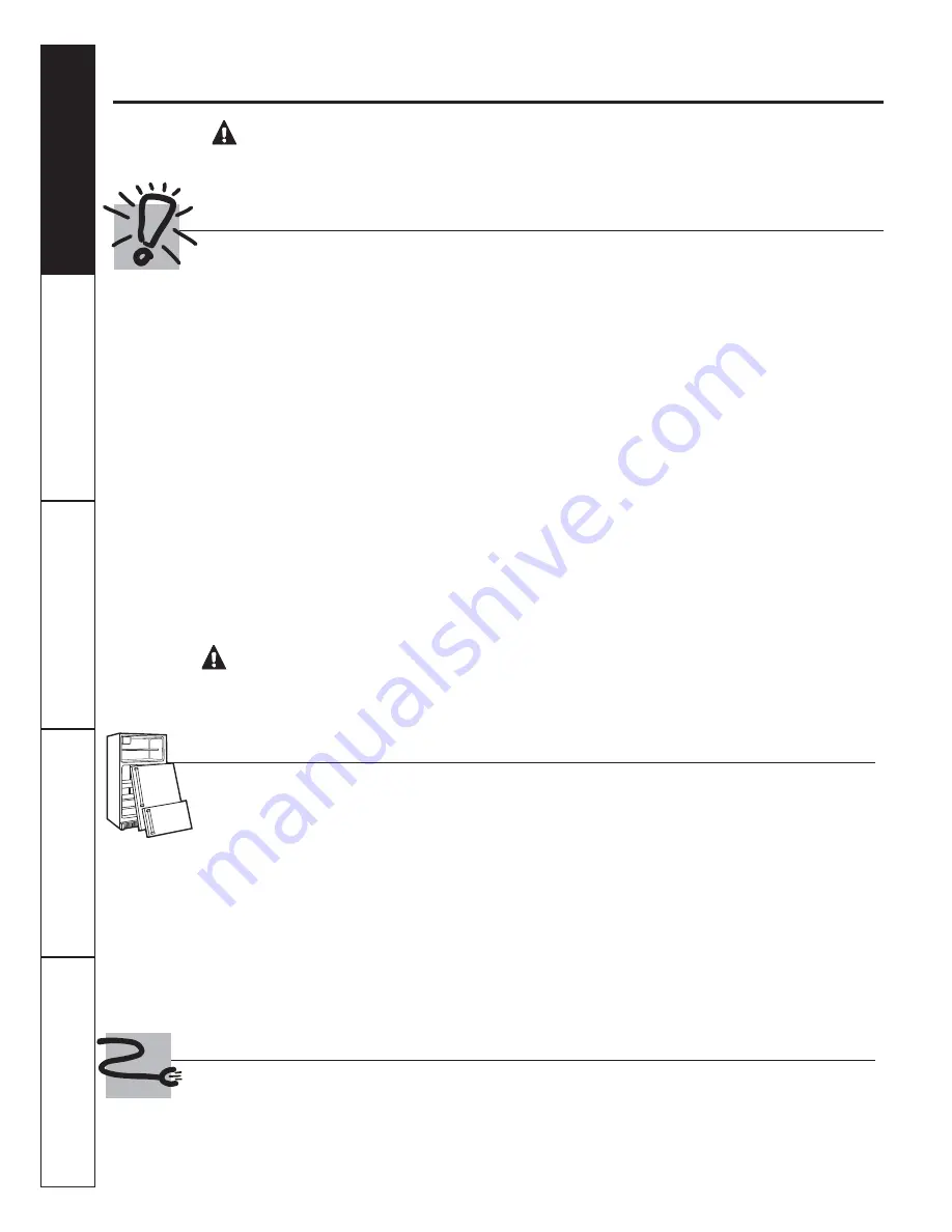 GE GBSC0HBX Owner'S Manual And Installation Instructions Download Page 82