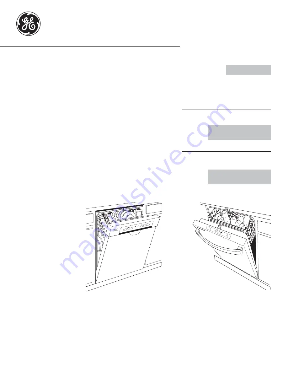 GE GDT535-635 Series Owner'S Manual Download Page 1