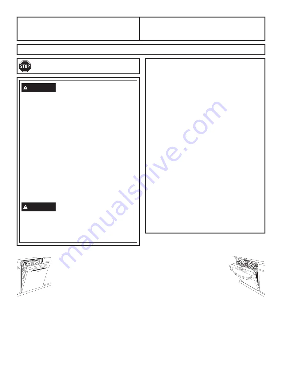 GE GDT645SYNFS Installation Instructions Manual Download Page 1