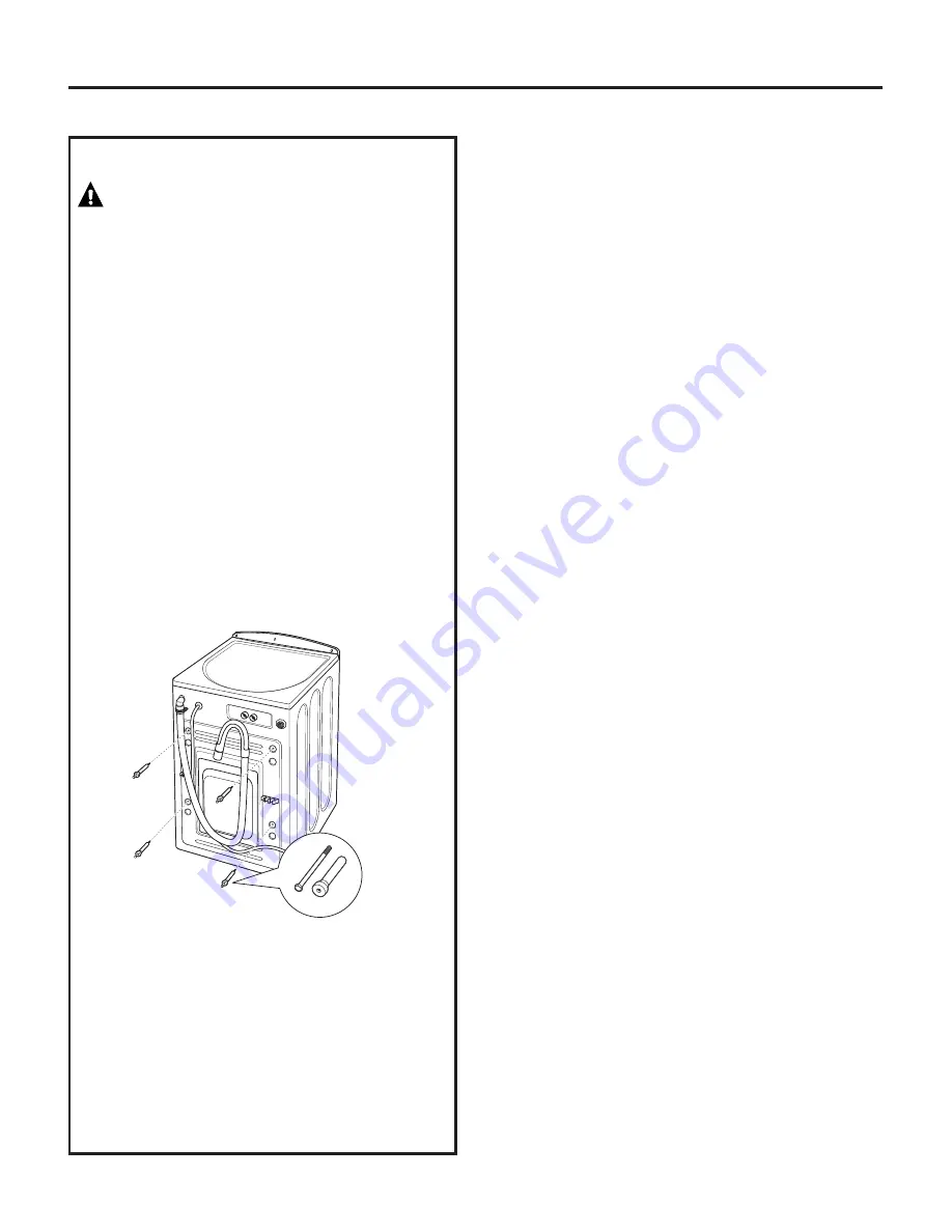 GE GFWN1000 Owner'S Manual & Installation Instructions Download Page 17