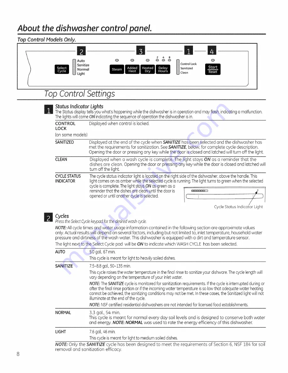 GE GLD5604VWW Owner'S Manual Download Page 8