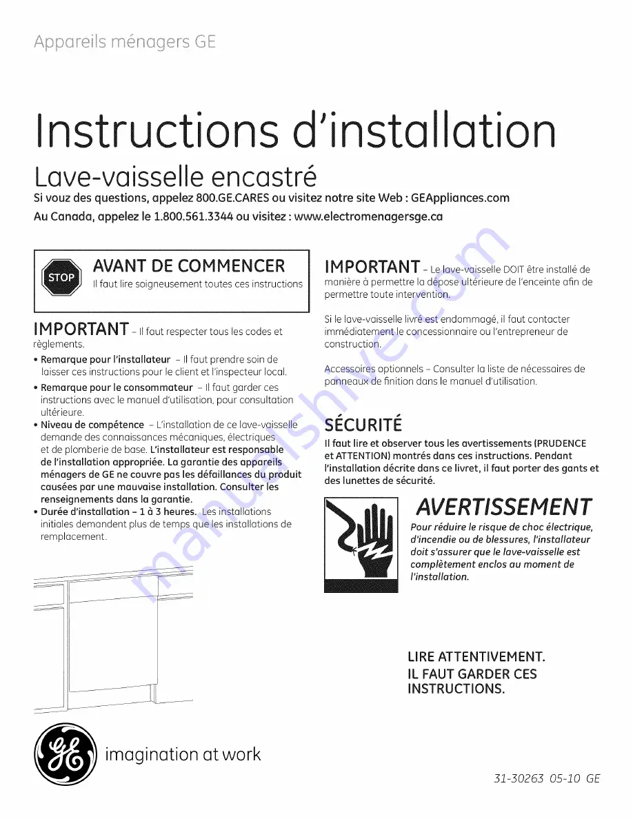 GE GLDT696T00SS Installation Instructions Manual Download Page 13